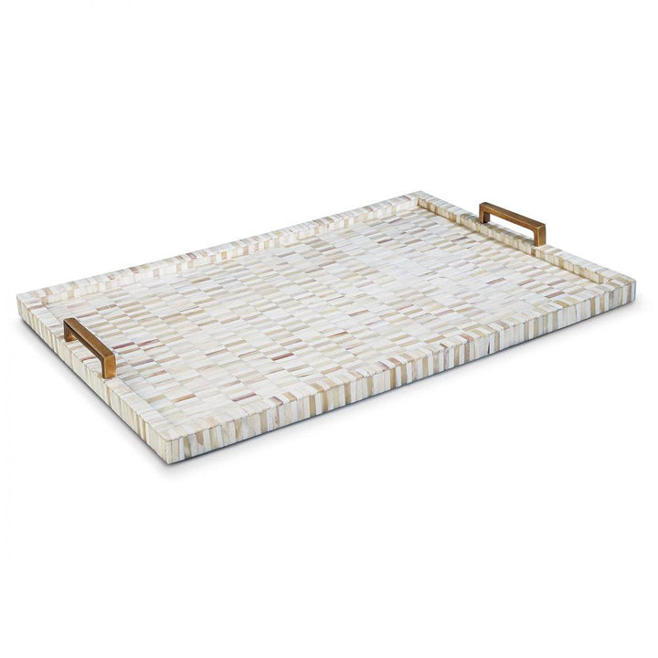 Regina Andrew  Multi-Tone Bone and Brass Tray Trays Regina Andrew   