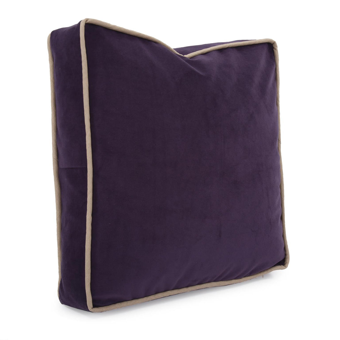 Howard Elliott Collection 20 Gusseted Pillow  Bella Eggplant - Down Insert Pillows Howard Elliott Collection   