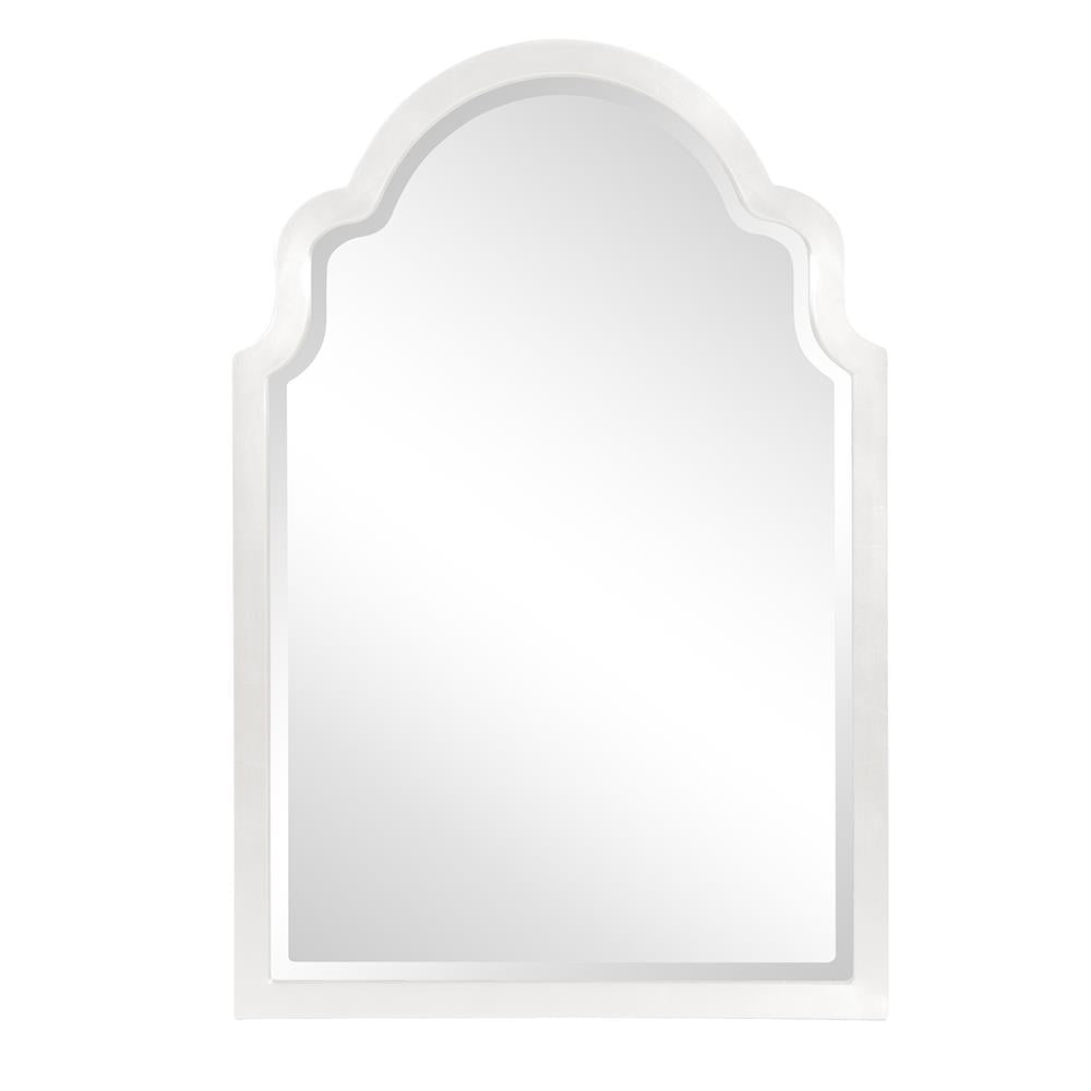 Howard Elliott Collection Sultan Mirror - Glossy White Mirrors Howard Elliott Collection   