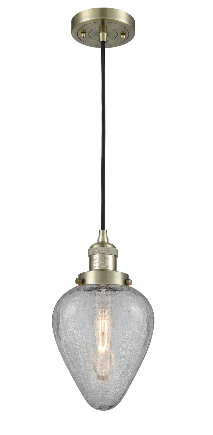 Innovations Lighting Geneseo 6" Mini Pendant - Antique Brass Mini-Pendants Innovations Lighting   