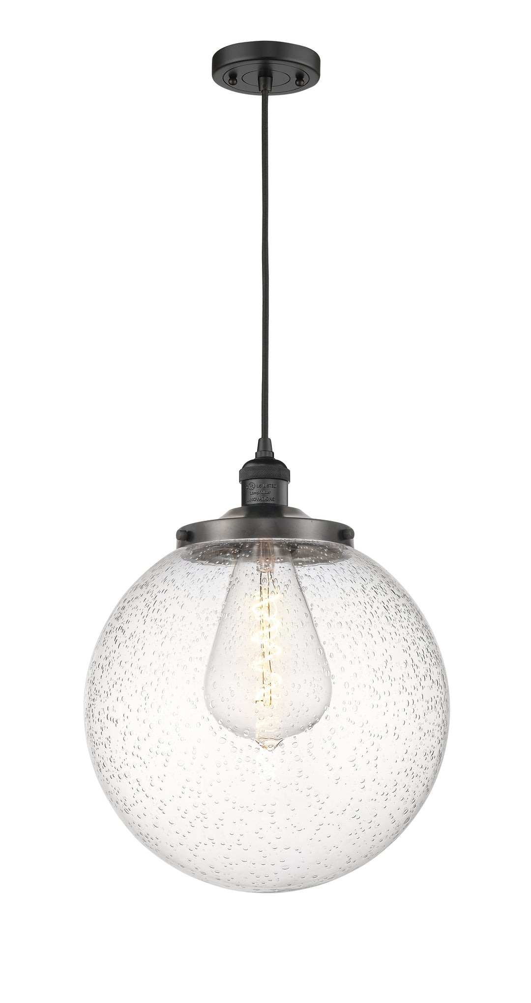 Innovations Lighting Beacon 14" Mini Pendant - Matte Black Mini-Pendants Innovations Lighting   