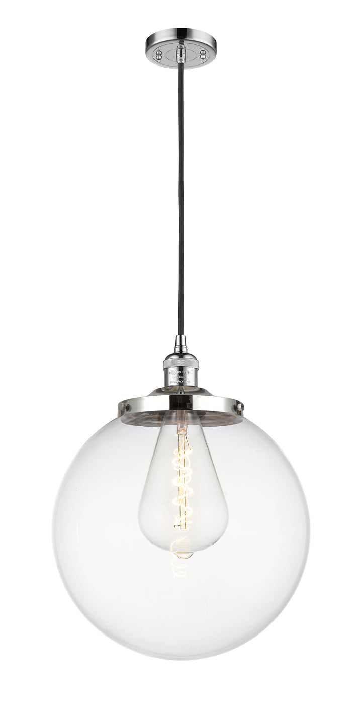 Innovations Lighting Beacon 14" Mini Pendant - Polished Chrome Mini-Pendants Innovations Lighting Clear ; Glass Type: Transparent  