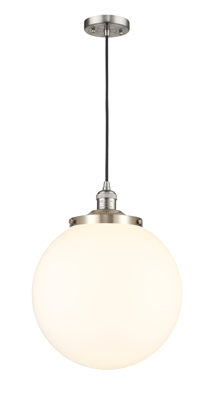 Innovations Lighting Beacon 14" Mini Pendant - Brushed Satin Nickel Mini-Pendants Innovations Lighting   