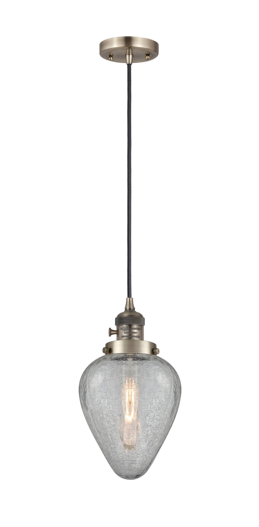 Innovations Lighting Geneseo 6" Mini Pendant - Antique Brass Mini-Pendants Innovations Lighting   