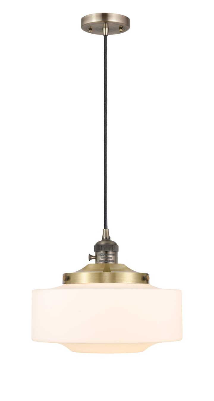 Innovations Lighting Bridgeton 12" Mini Pendant - Antique Brass Mini-Pendants Innovations Lighting   