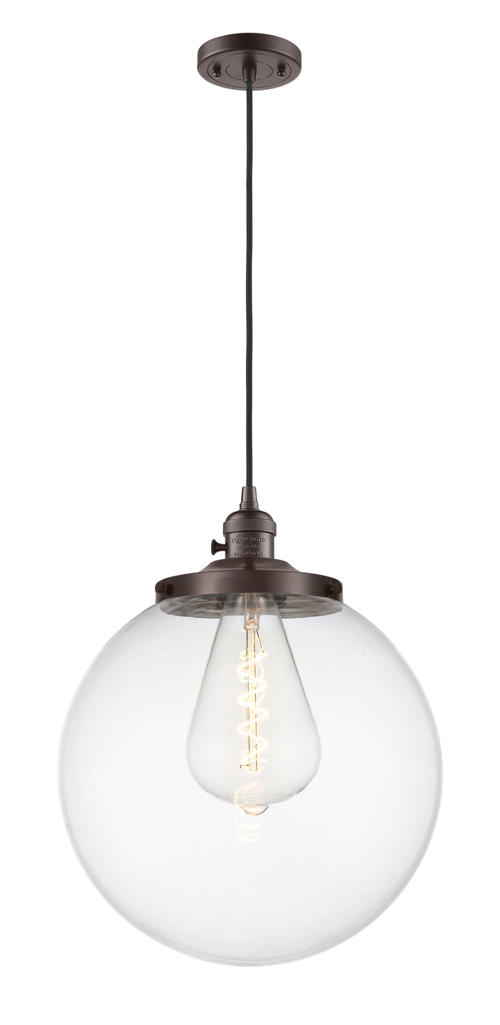 Innovations Lighting Beacon 14" Mini Pendant - Oil Rubbed Bronze Mini-Pendants Innovations Lighting   