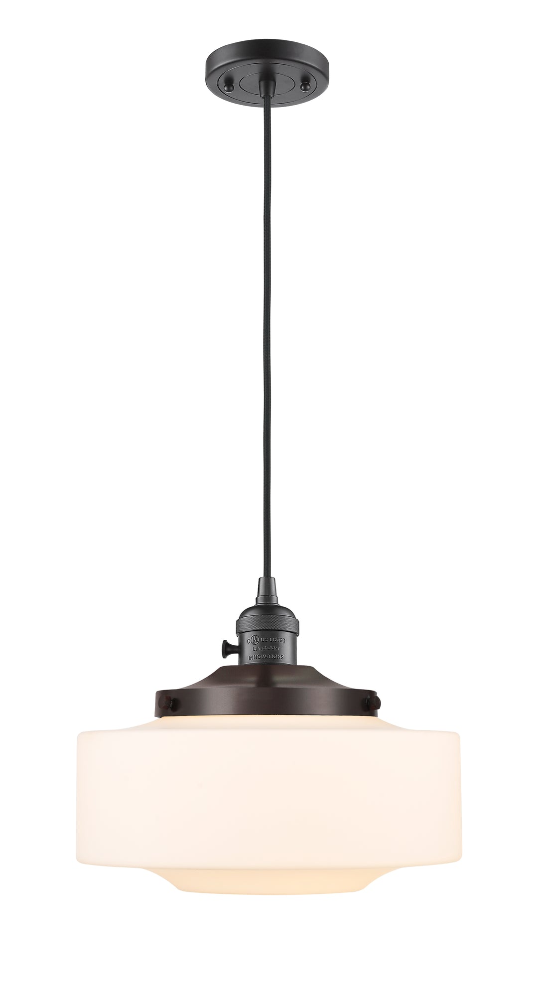 Innovations Lighting Bridgeton 12" Mini Pendant - Oil Rubbed Bronze Mini-Pendants Innovations Lighting   