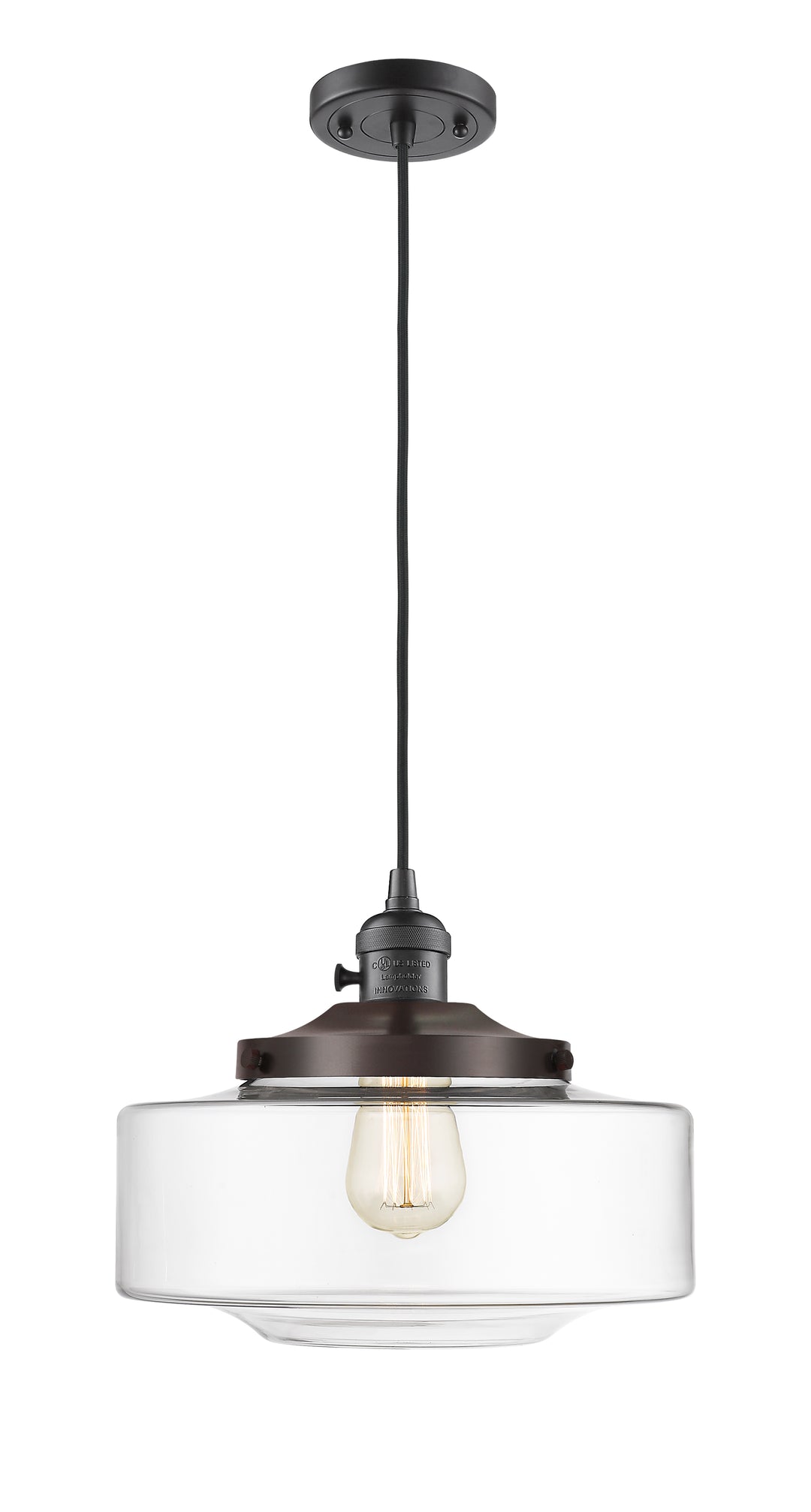 Innovations Lighting Bridgeton 12" Mini Pendant - Oil Rubbed Bronze Mini-Pendants Innovations Lighting   