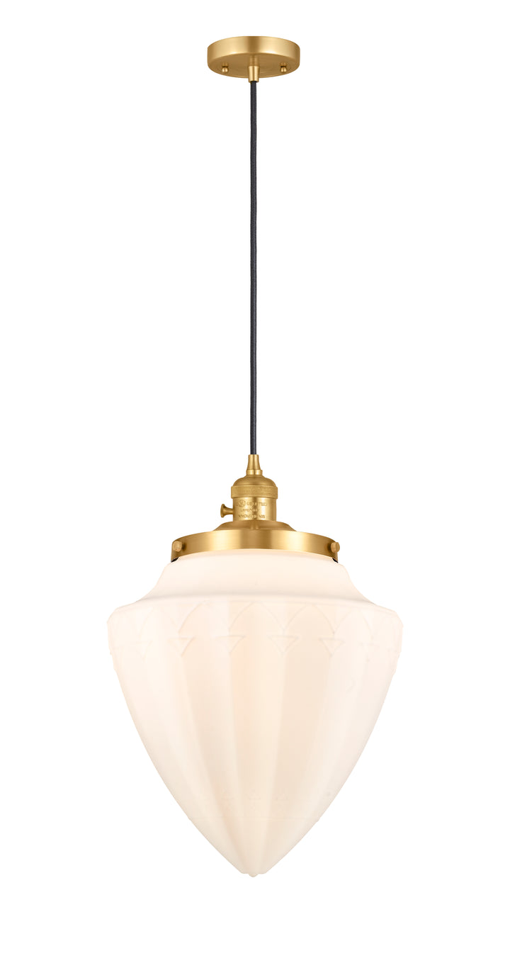 Innovations Lighting Bridgeton 15.75" Mini Pendant - Satin Gold Mini-Pendants Innovations Lighting   