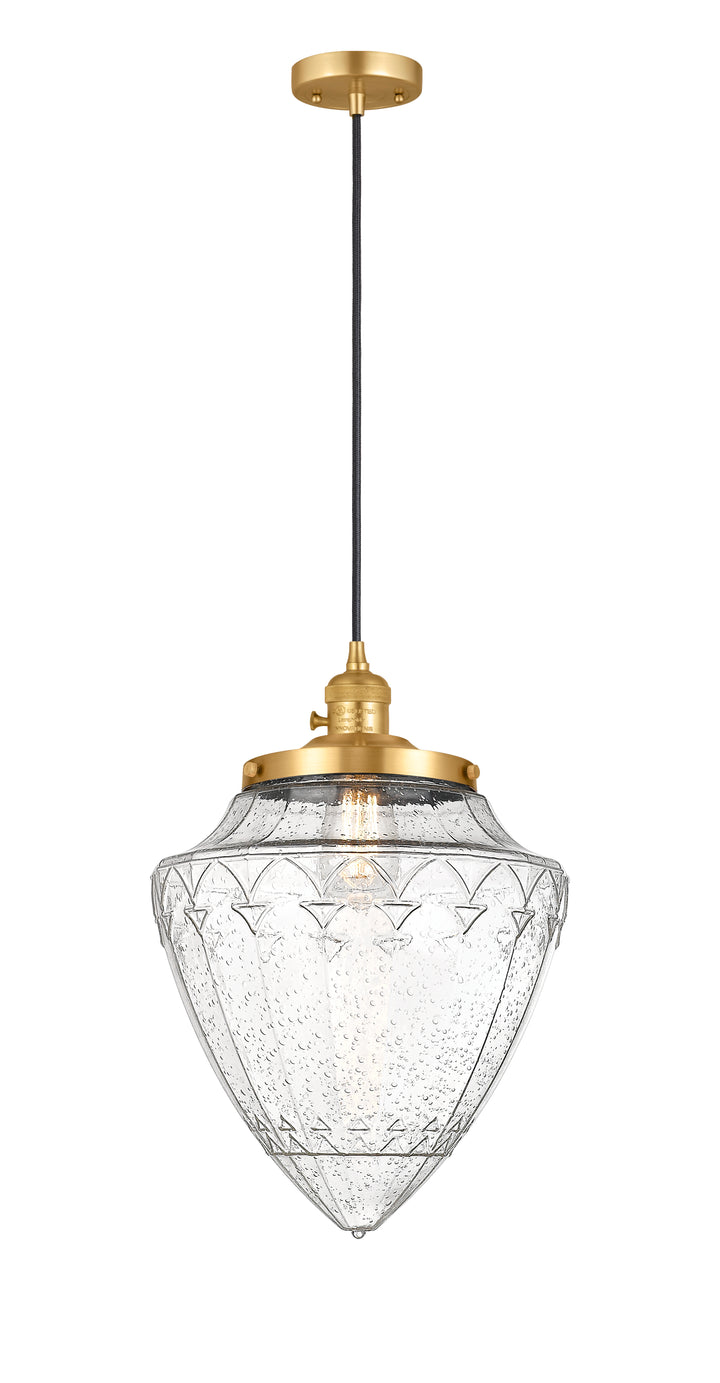 Innovations Lighting Bridgeton 15.75" Mini Pendant - Satin Gold Mini-Pendants Innovations Lighting   