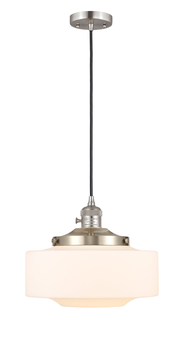 Innovations Lighting Bridgeton 12" Mini Pendant - Brushed Satin Nickel Mini-Pendants Innovations Lighting   