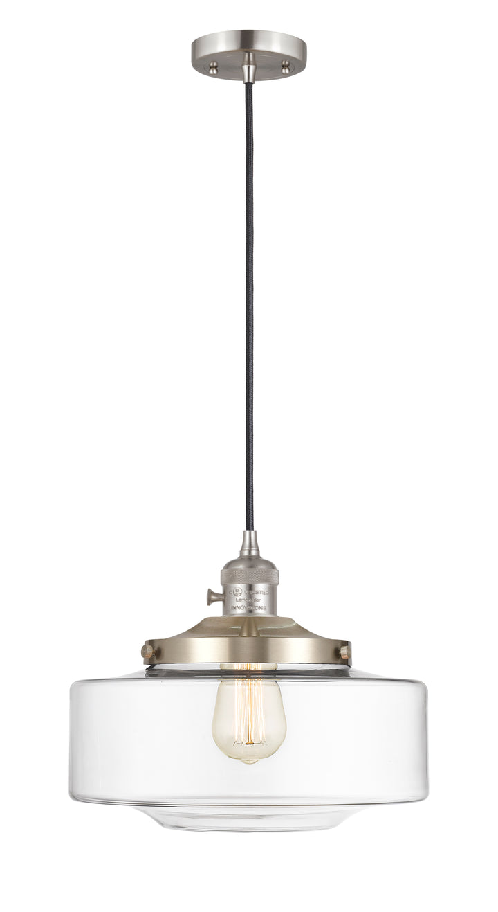 Innovations Lighting Bridgeton 12" Mini Pendant - Brushed Satin Nickel Mini-Pendants Innovations Lighting   