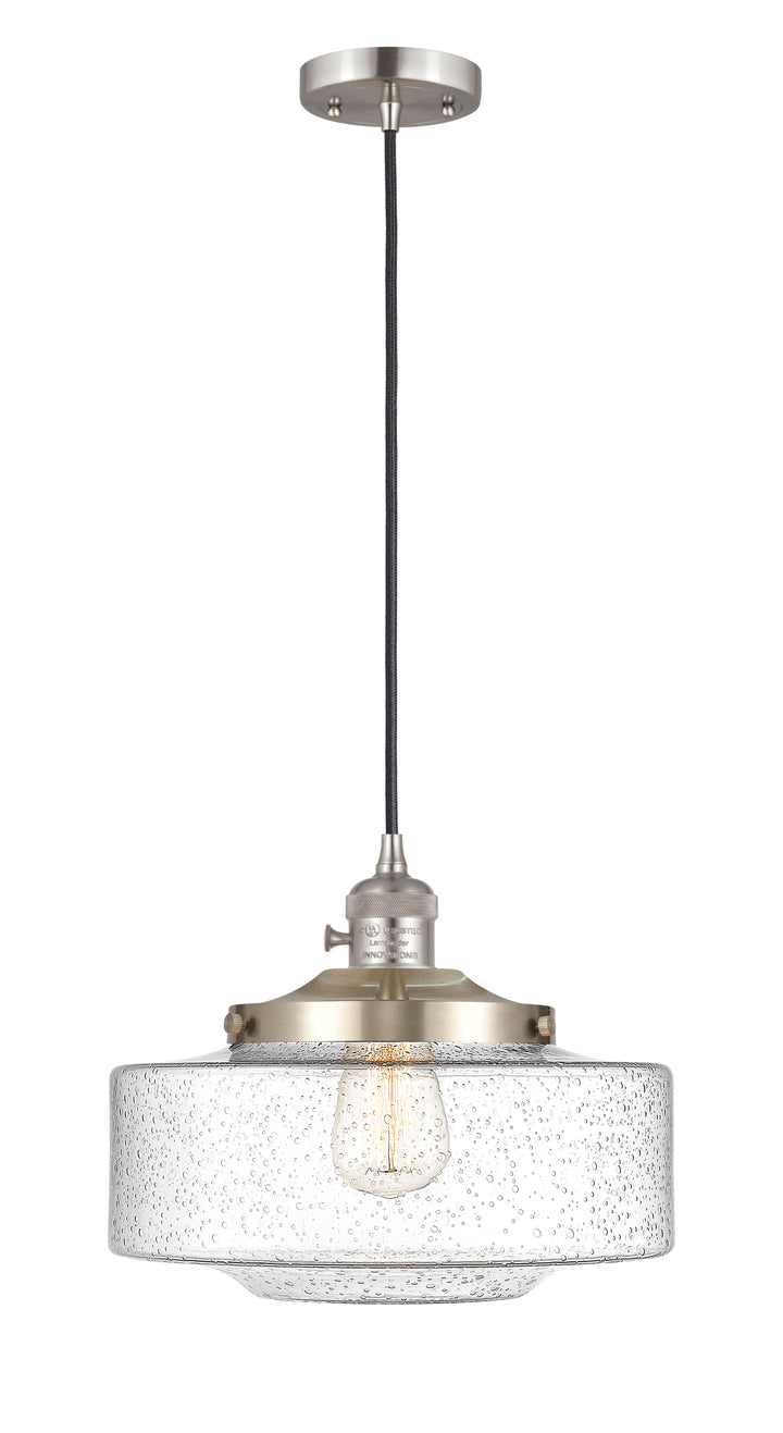 Innovations Lighting Bridgeton 12" Mini Pendant - Brushed Satin Nickel Mini-Pendants Innovations Lighting   