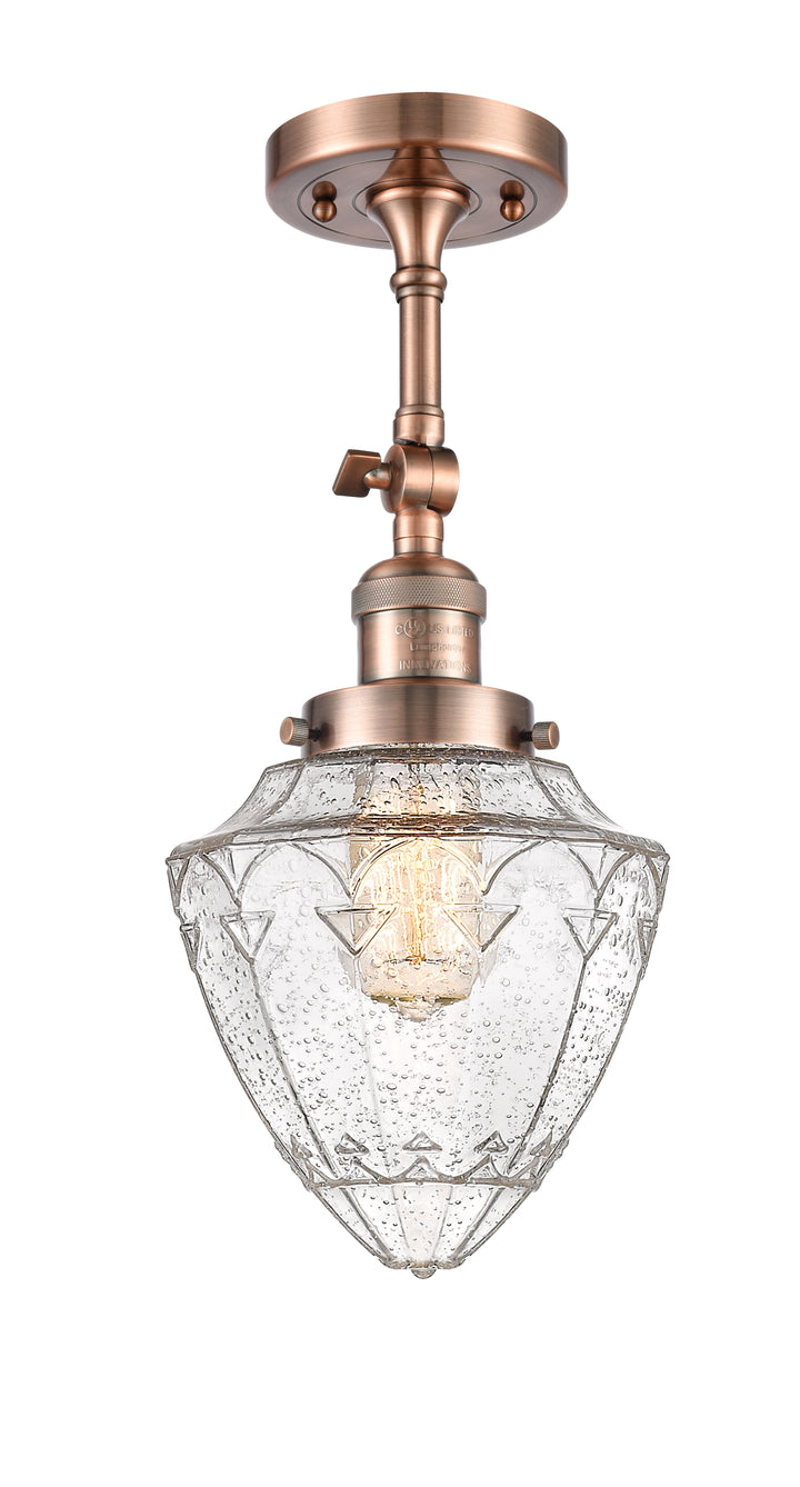 Innovations Lighting Bullet 7" Semi-Flush Mount - Antique Copper Ceiling Semi Flush Mounts Innovations Lighting   