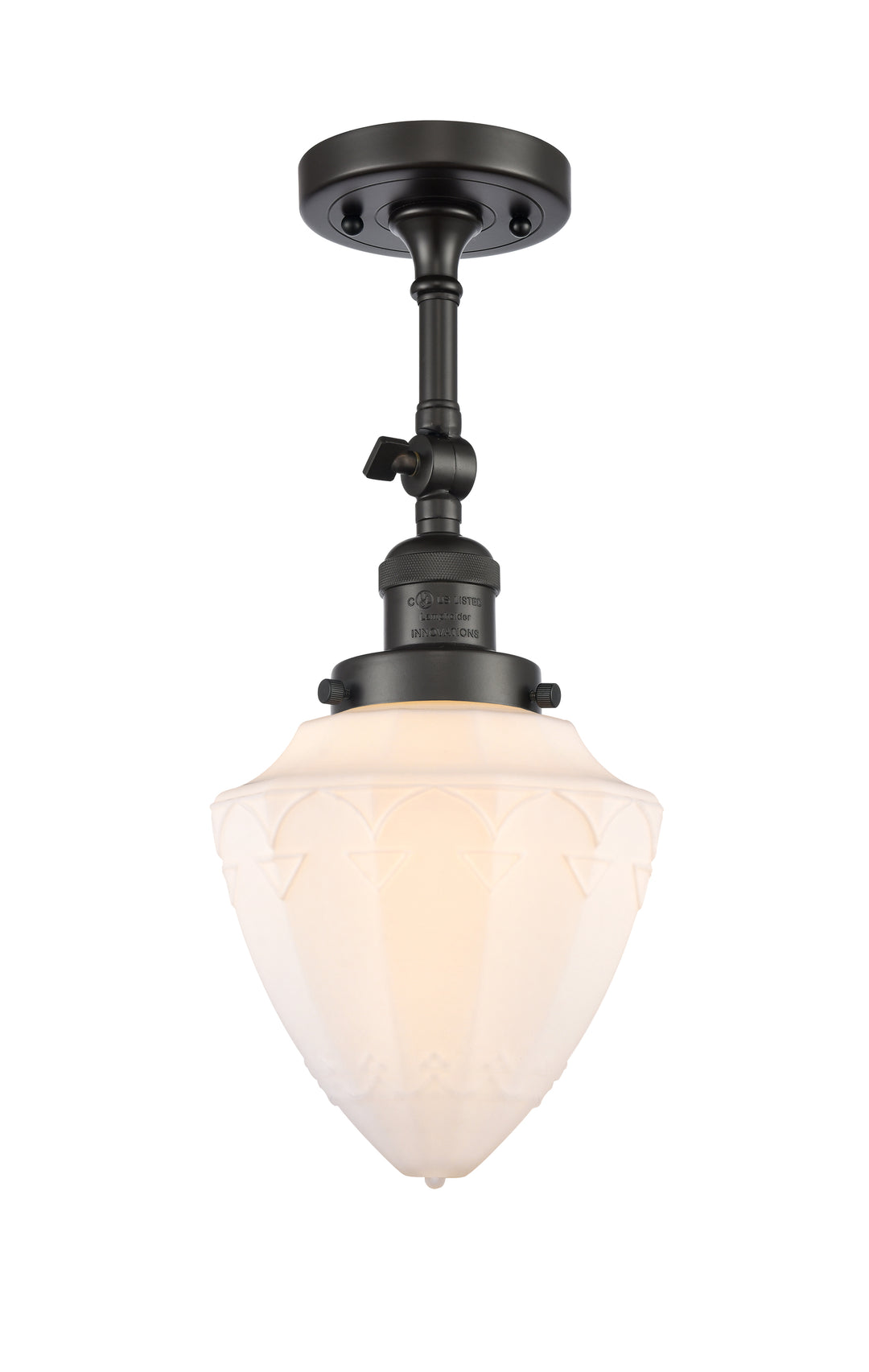 Innovations Lighting Bullet 7" Semi-Flush Mount - Oil Rubbed Bronze Ceiling Semi Flush Mounts Innovations Lighting   