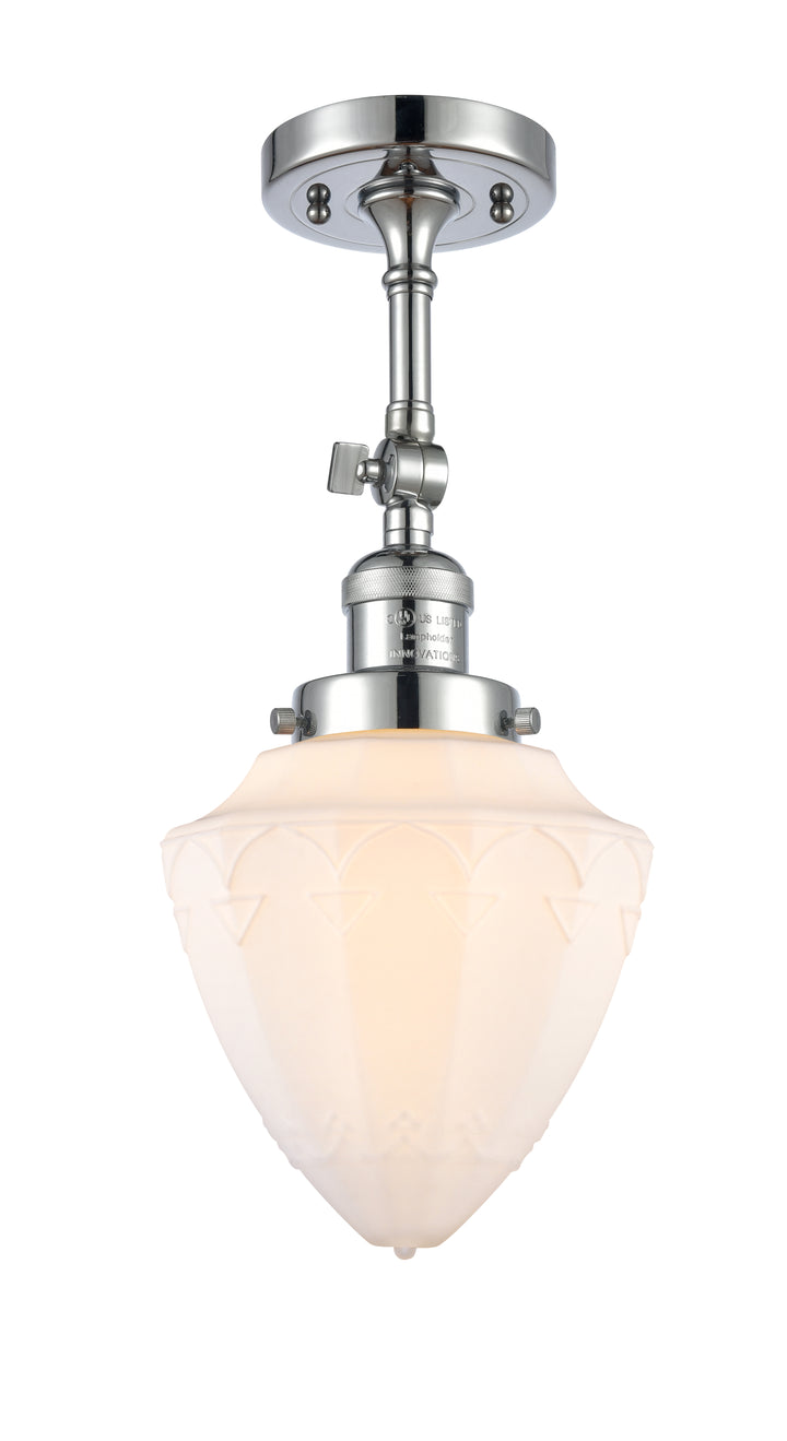 Innovations Lighting Bullet 7" Semi-Flush Mount - Polished Chrome Ceiling Semi Flush Mounts Innovations Lighting   