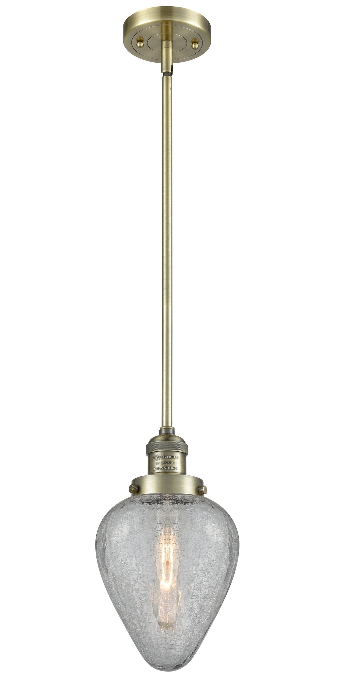 Innovations Lighting Geneseo 6" Mini Pendant - Antique Brass