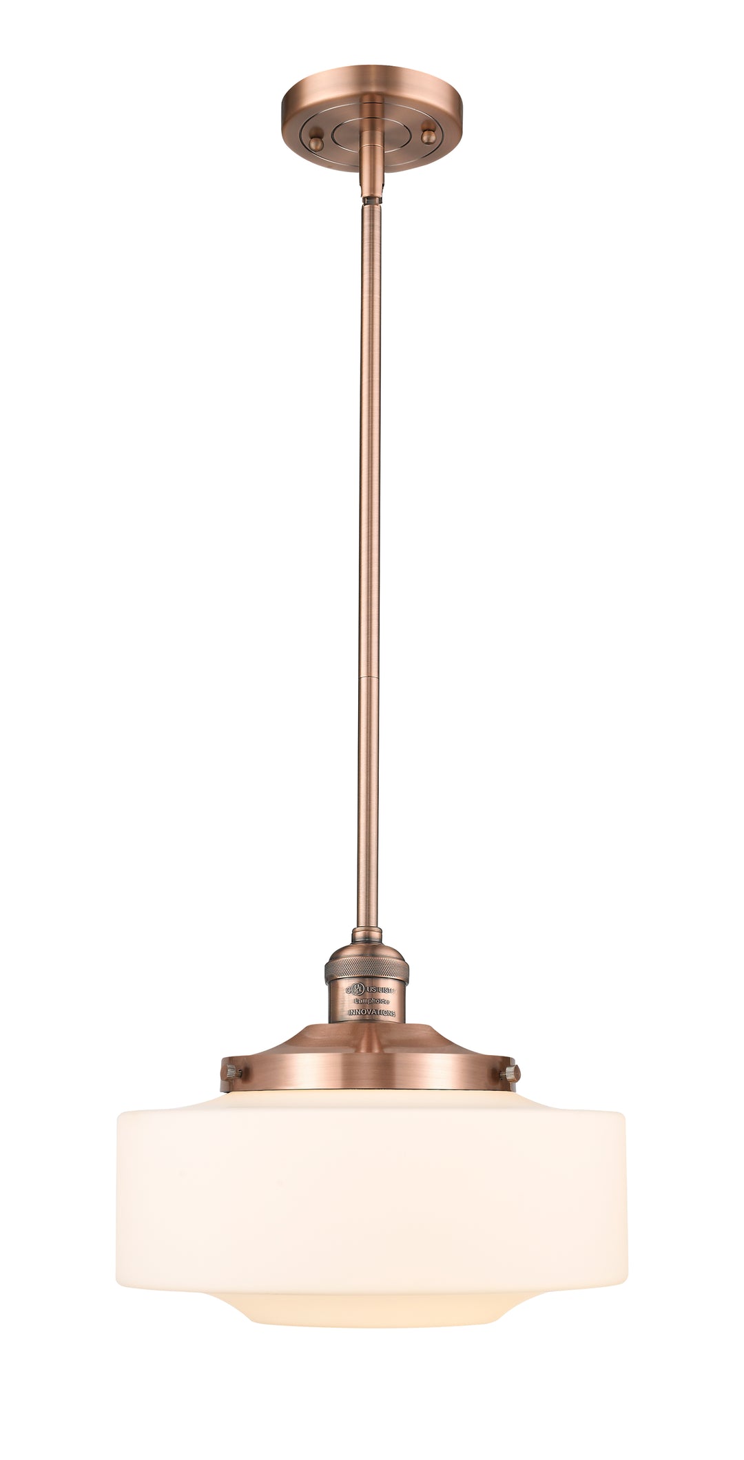 Innovations Lighting Bridgeton 12" Mini Pendant - Antique Copper Mini-Pendants Innovations Lighting   