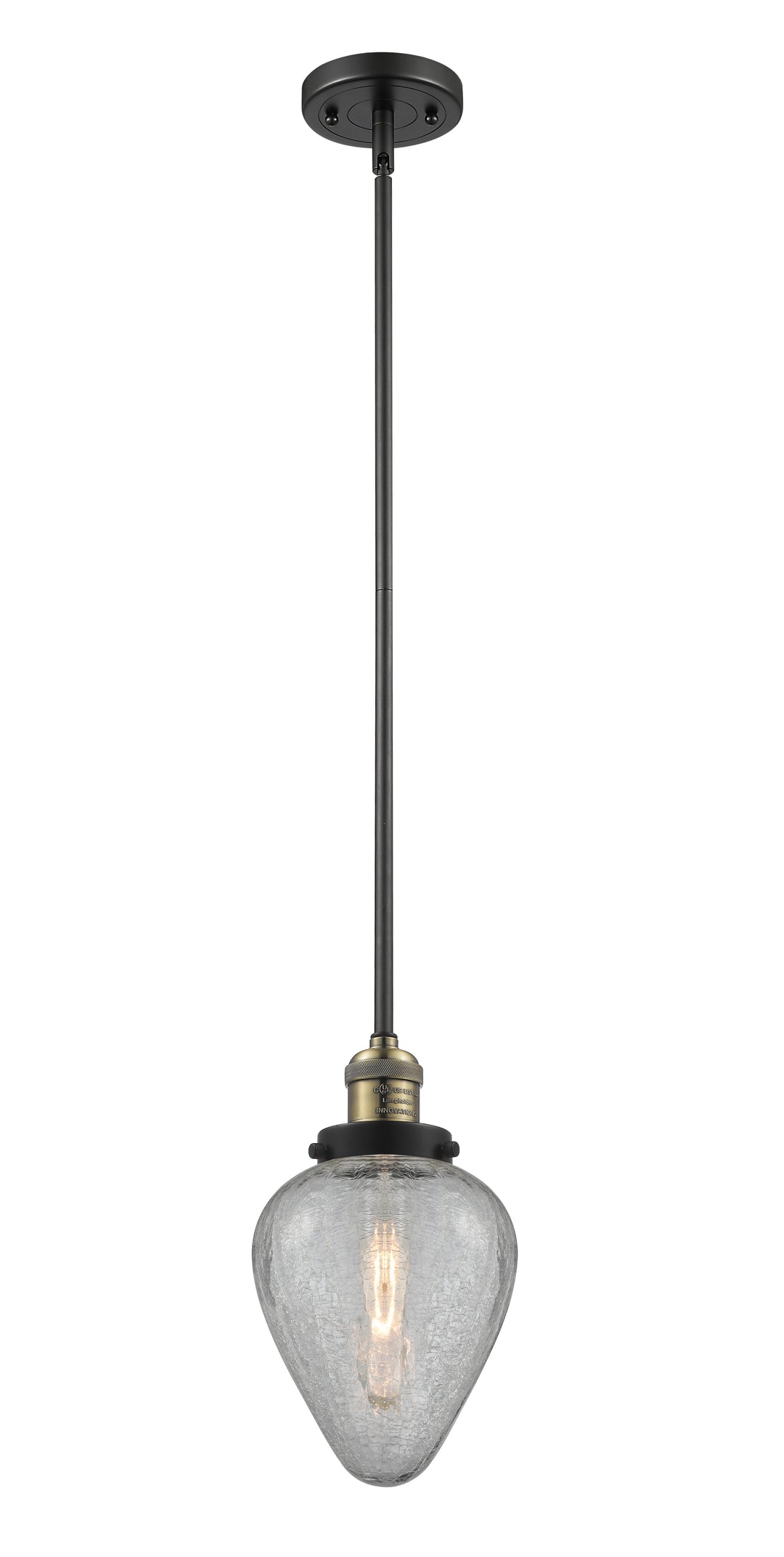 Innovations Lighting Geneseo 6" Mini Pendant - Black Antique Brass