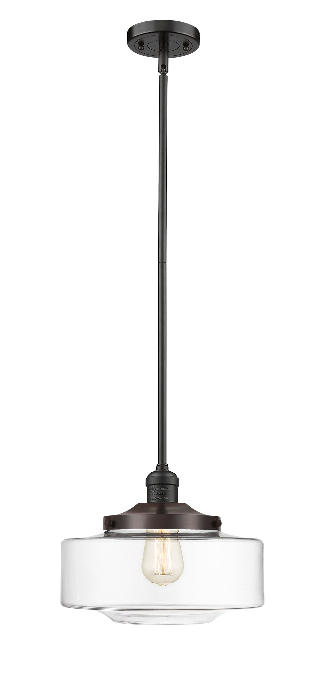 Innovations Lighting Bridgeton 12" Mini Pendant - Oil Rubbed Bronze Mini-Pendants Innovations Lighting   