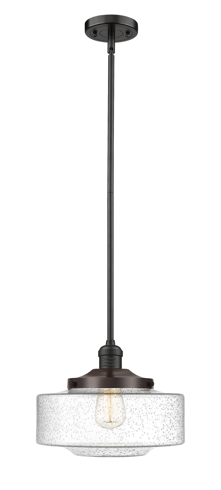 Innovations Lighting Bridgeton 12" Mini Pendant - Oil Rubbed Bronze Mini-Pendants Innovations Lighting   