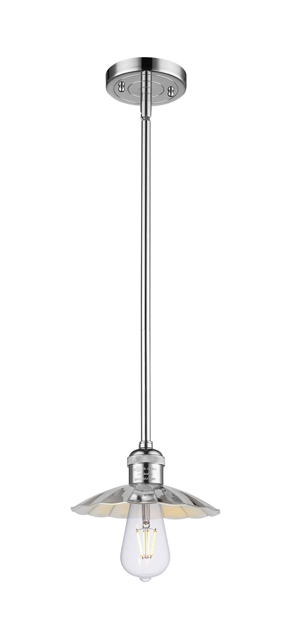 Innovations Lighting Scallop 7.5" Mini Pendant - Polished Chrome