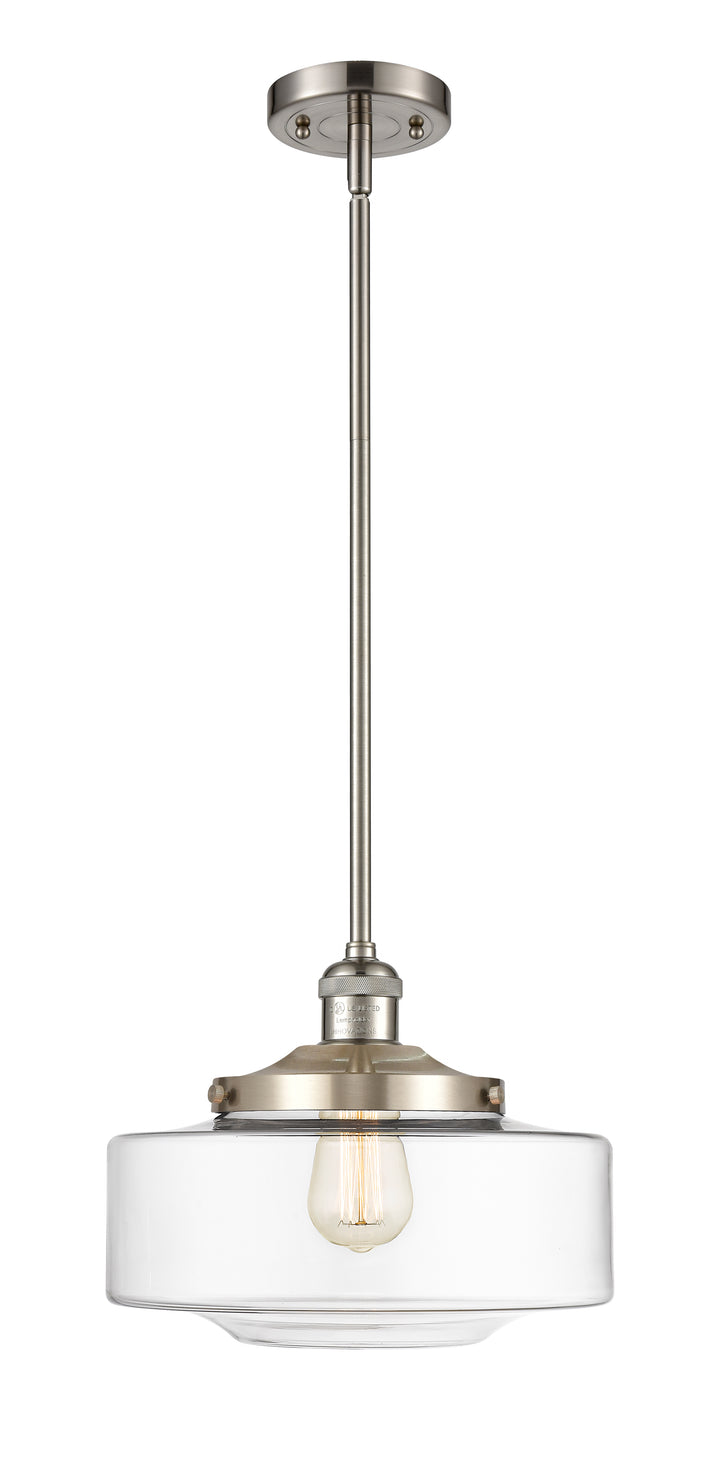 Innovations Lighting Bridgeton 12" Mini Pendant - Brushed Satin Nickel Mini-Pendants Innovations Lighting   