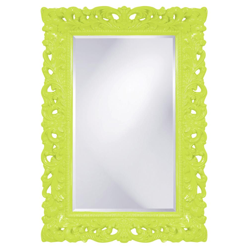 Howard Elliott Collection Barcelona Mirror - Glossy Green Mirrors Howard Elliott Collection   