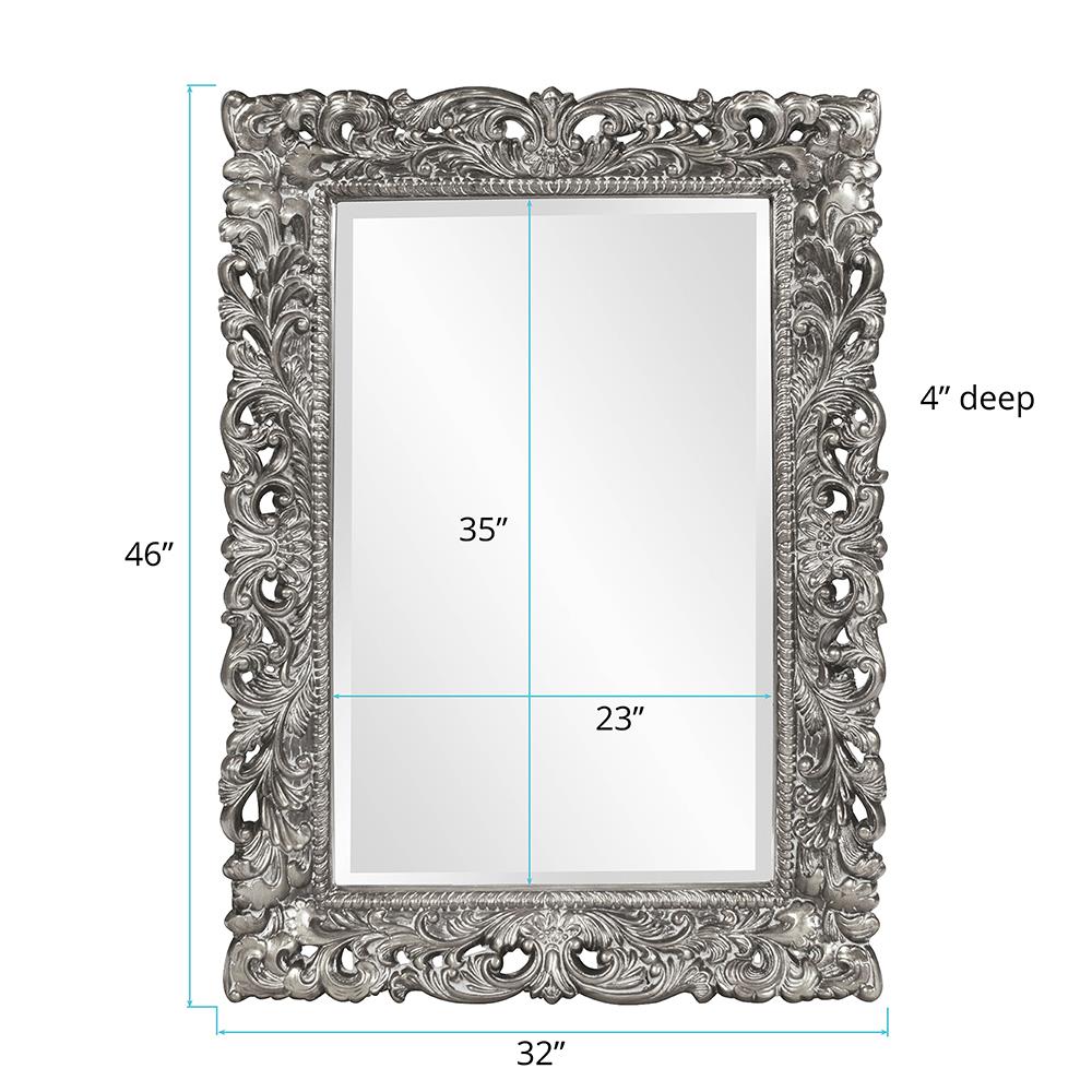 Howard Elliott Collection Barcelona Mirror - Glossy Nickel Mirrors Howard Elliott Collection   