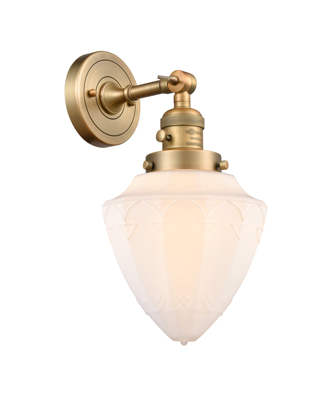 Innovations Lighting Bullet 7" Sconce - Brushed Brass Wall Sconces Innovations Lighting   