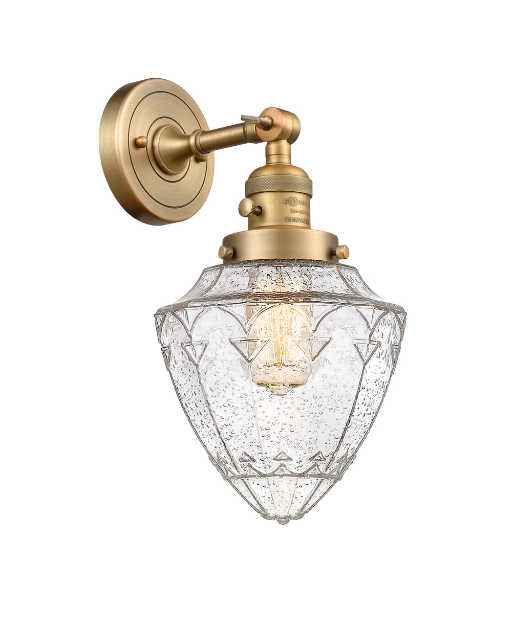 Innovations Lighting Bullet 7" Sconce - Brushed Brass Wall Sconces Innovations Lighting   