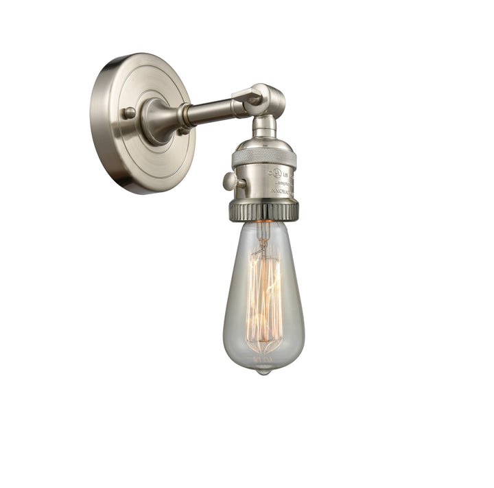 Innovations Lighting Bare Bulb Sconce - Brushed Satin Nickel Wall Sconces Innovations Lighting   