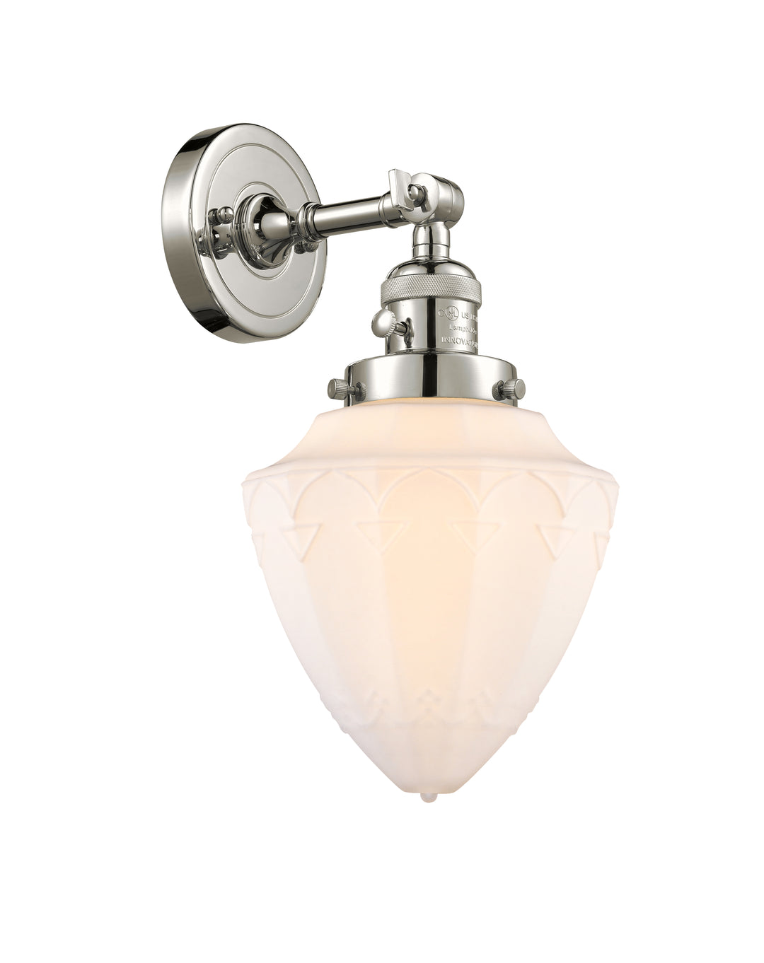 Innovations Lighting Bullet 7" Sconce - Polished Nickel Wall Sconces Innovations Lighting   