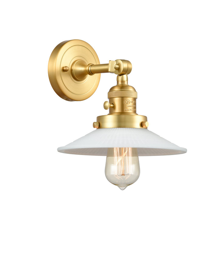 Innovations Lighting Halophane Sconce - Satin Gold Wall Sconces Innovations Lighting   