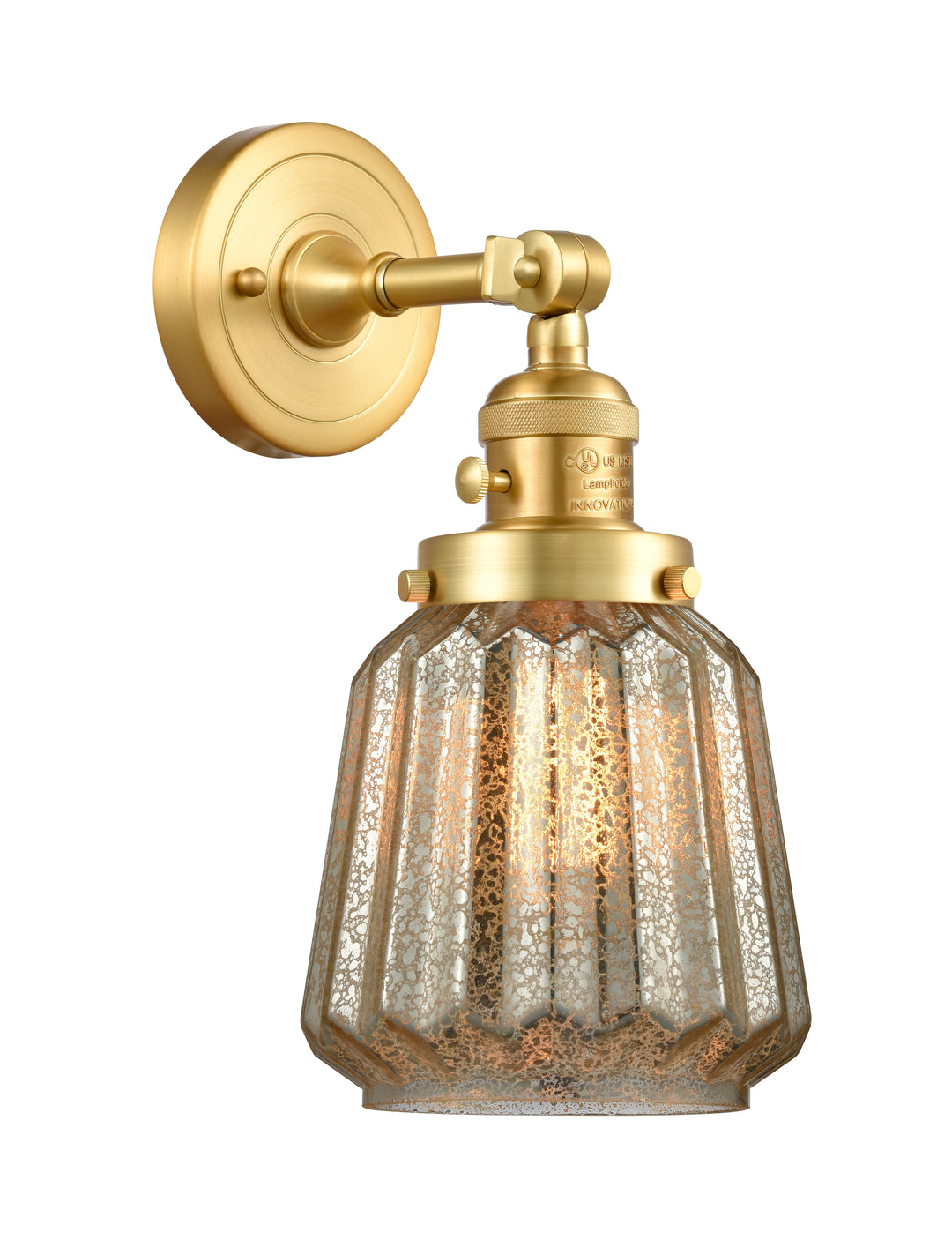 Innovations Lighting Chatham Sconce - Satin Gold Wall Sconces Innovations Lighting   