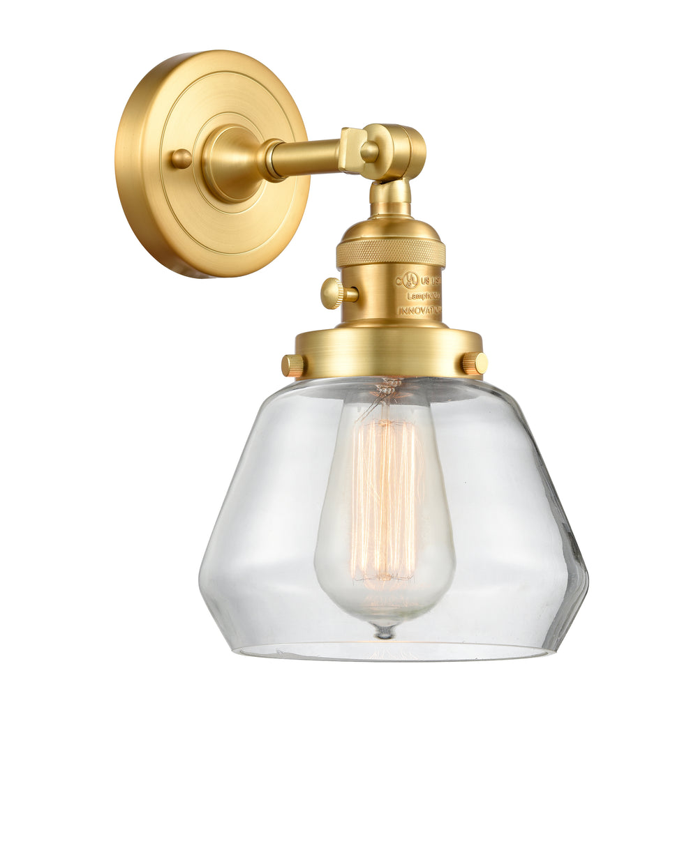 Innovations Lighting Fulton Sconce - Satin Gold Wall Sconces Innovations Lighting   