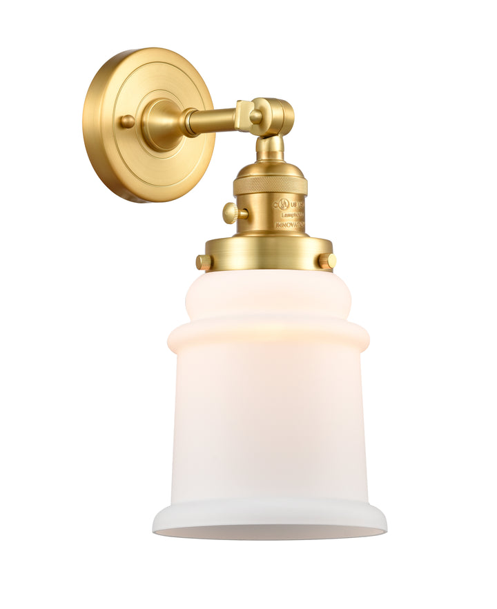 Innovations Lighting Canton 6" Sconce - Satin Gold Wall Sconces Innovations Lighting   