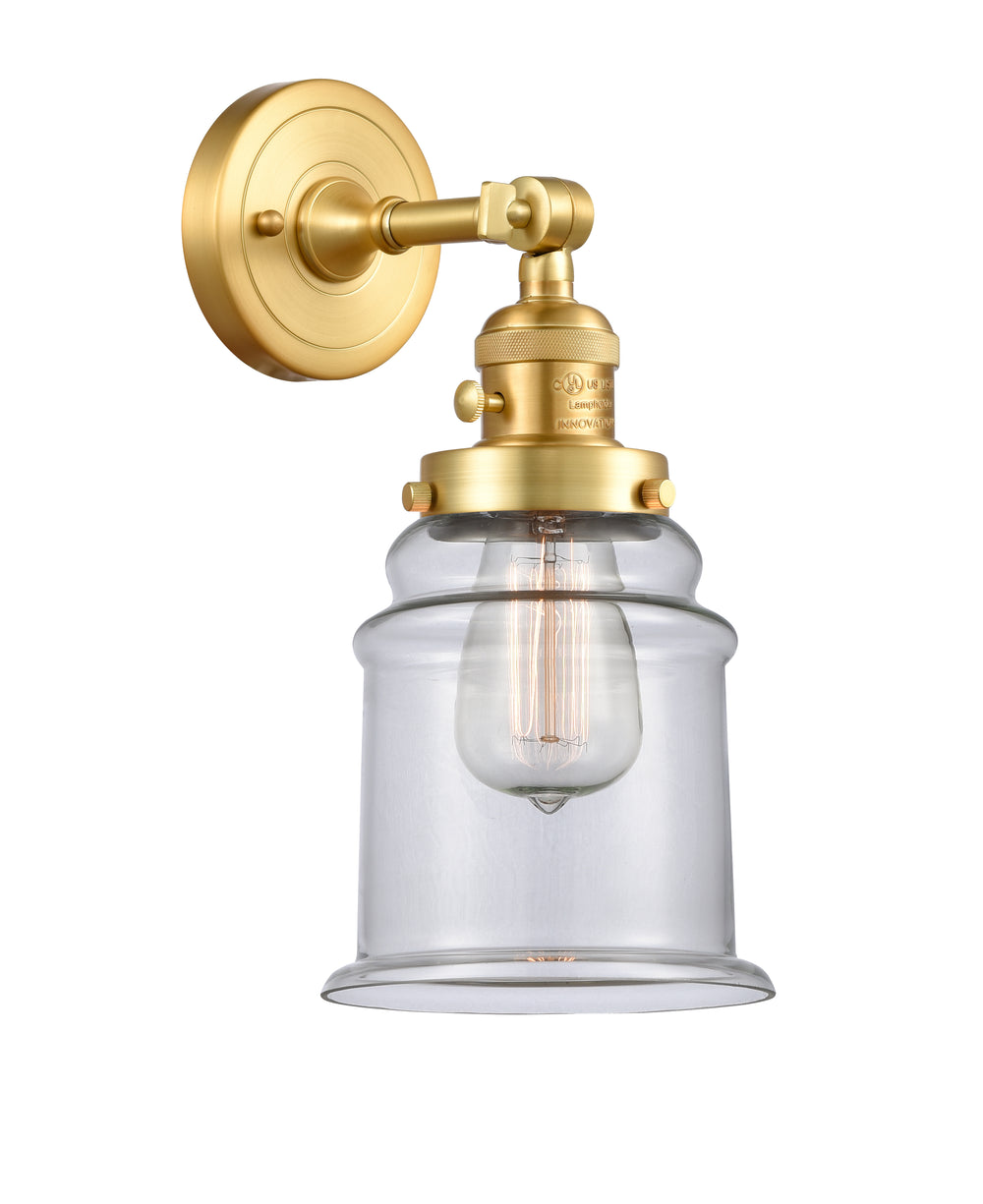 Innovations Lighting Canton 6" Sconce - Satin Gold Wall Sconces Innovations Lighting   