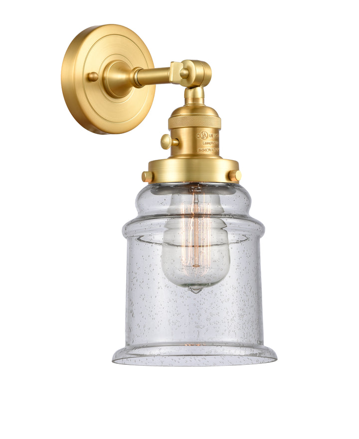 Innovations Lighting Canton 6" Sconce - Satin Gold Wall Sconces Innovations Lighting   