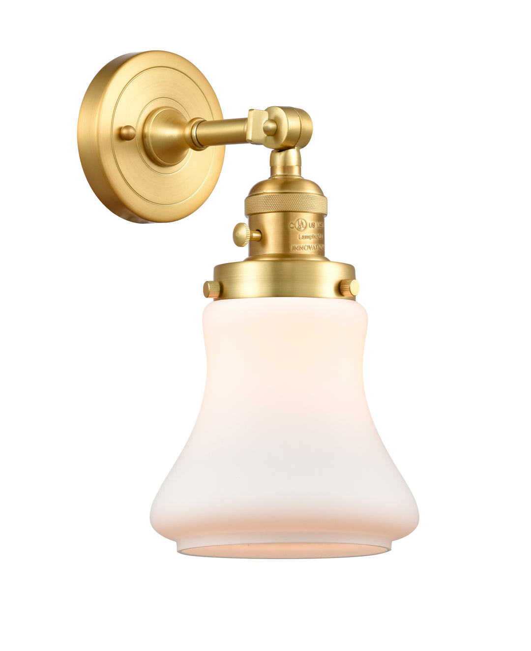 Innovations Lighting Bellmont 6" Sconce - Satin Gold Wall Sconces Innovations Lighting   