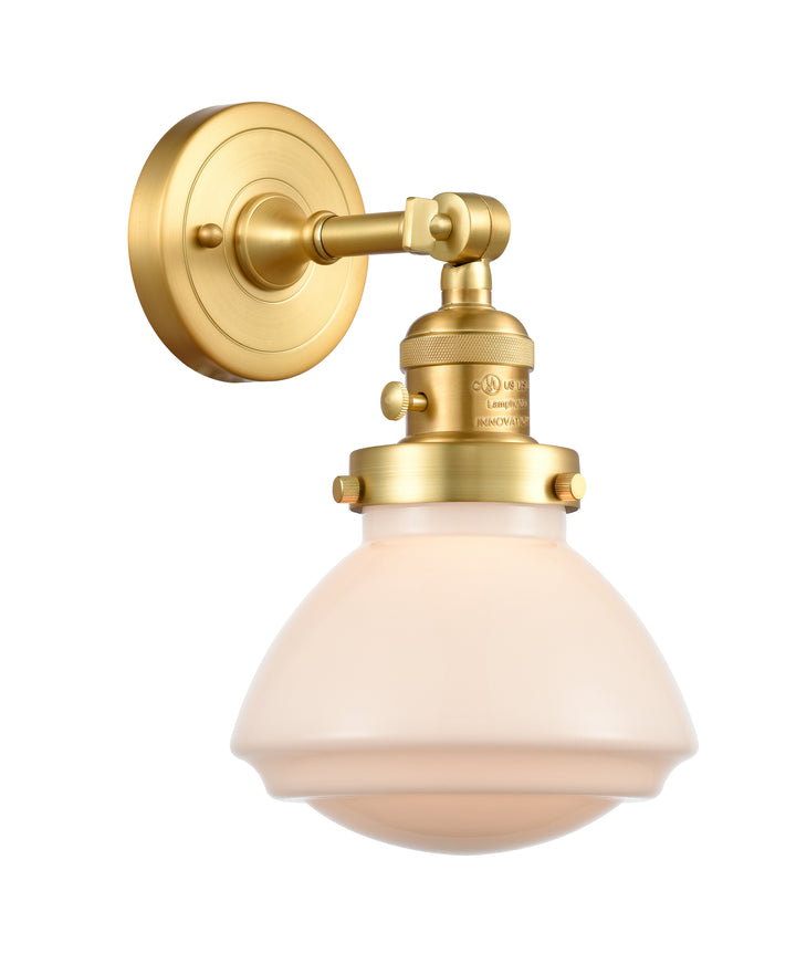 Innovations Lighting Olean Sconce - Satin Gold Wall Sconces Innovations Lighting   