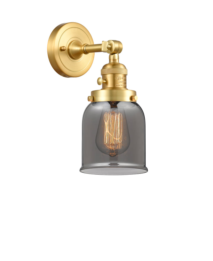 Innovations Lighting Bell 5" Sconce - Satin Gold Wall Sconces Innovations Lighting   