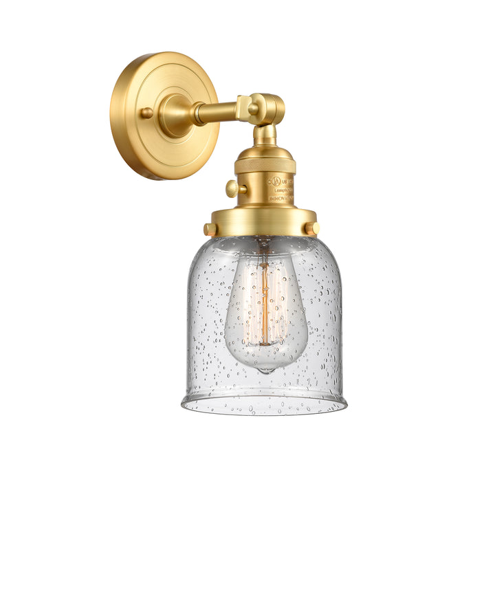 Innovations Lighting Bell 5" Sconce - Satin Gold Wall Sconces Innovations Lighting   