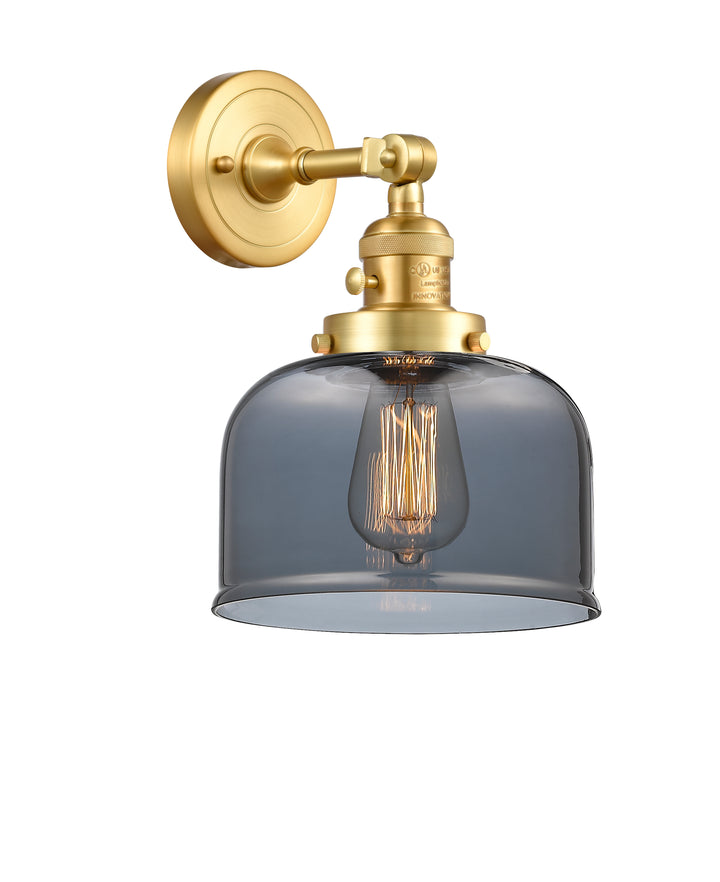 Innovations Lighting Bell 8" Sconce - Satin Gold Wall Sconces Innovations Lighting   