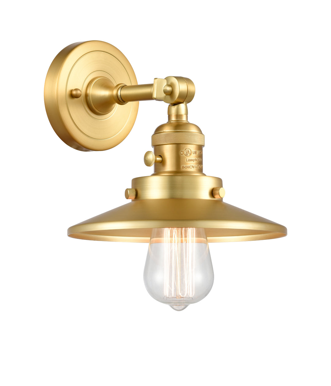 Innovations Lighting Railroad 8" Sconce - Satin Gold