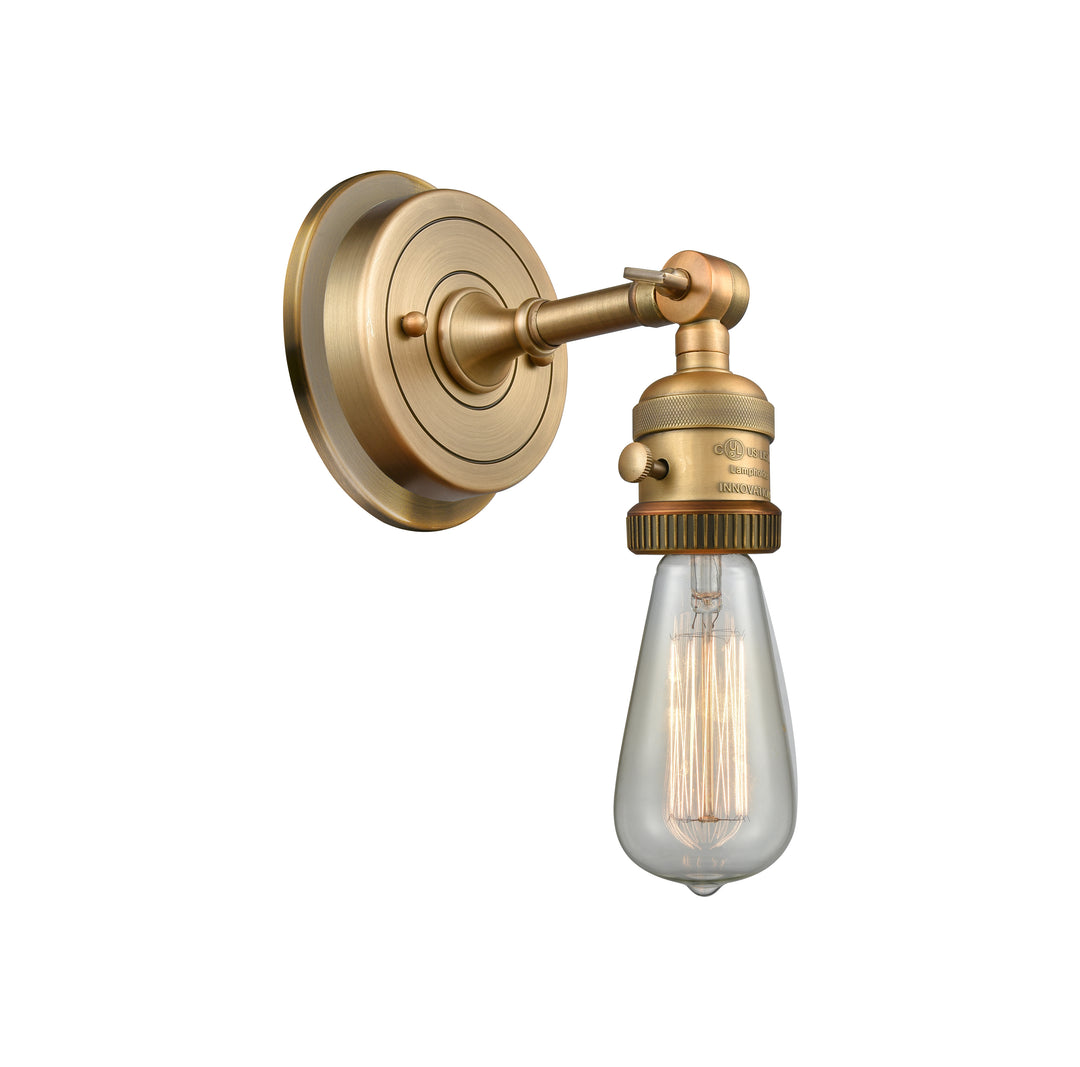 Innovations Lighting Bare Bulb Sconce - Brushed Brass