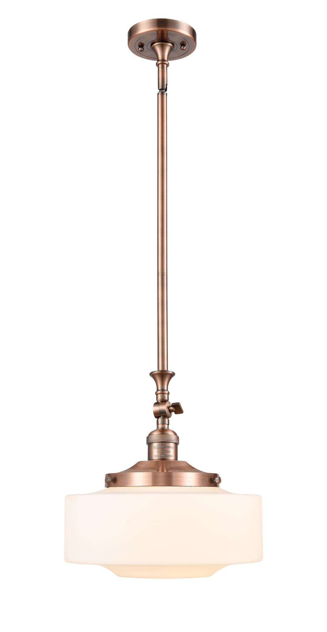 Innovations Lighting Bridgeton 12" Mini Pendant - Antique Copper Mini-Pendants Innovations Lighting   