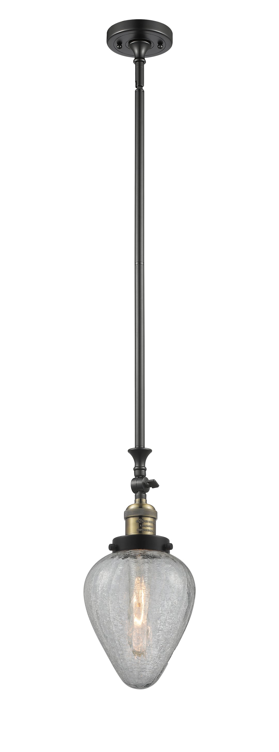 Innovations Lighting Geneseo 6" Mini Pendant - Black Antique Brass