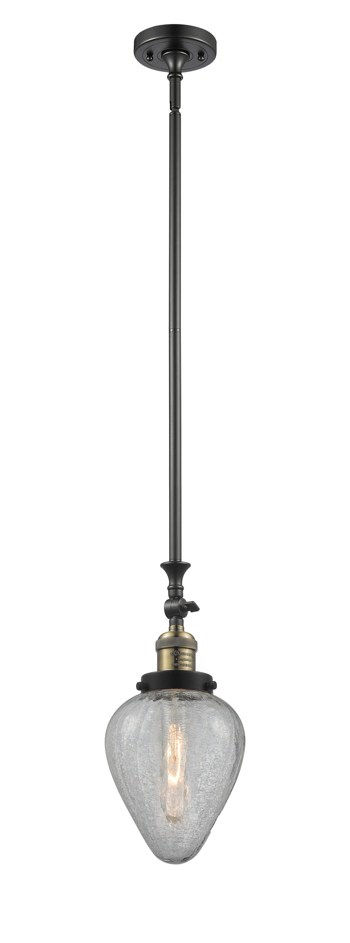 Innovations Lighting Geneseo 6" Mini Pendant - Black Antique Brass