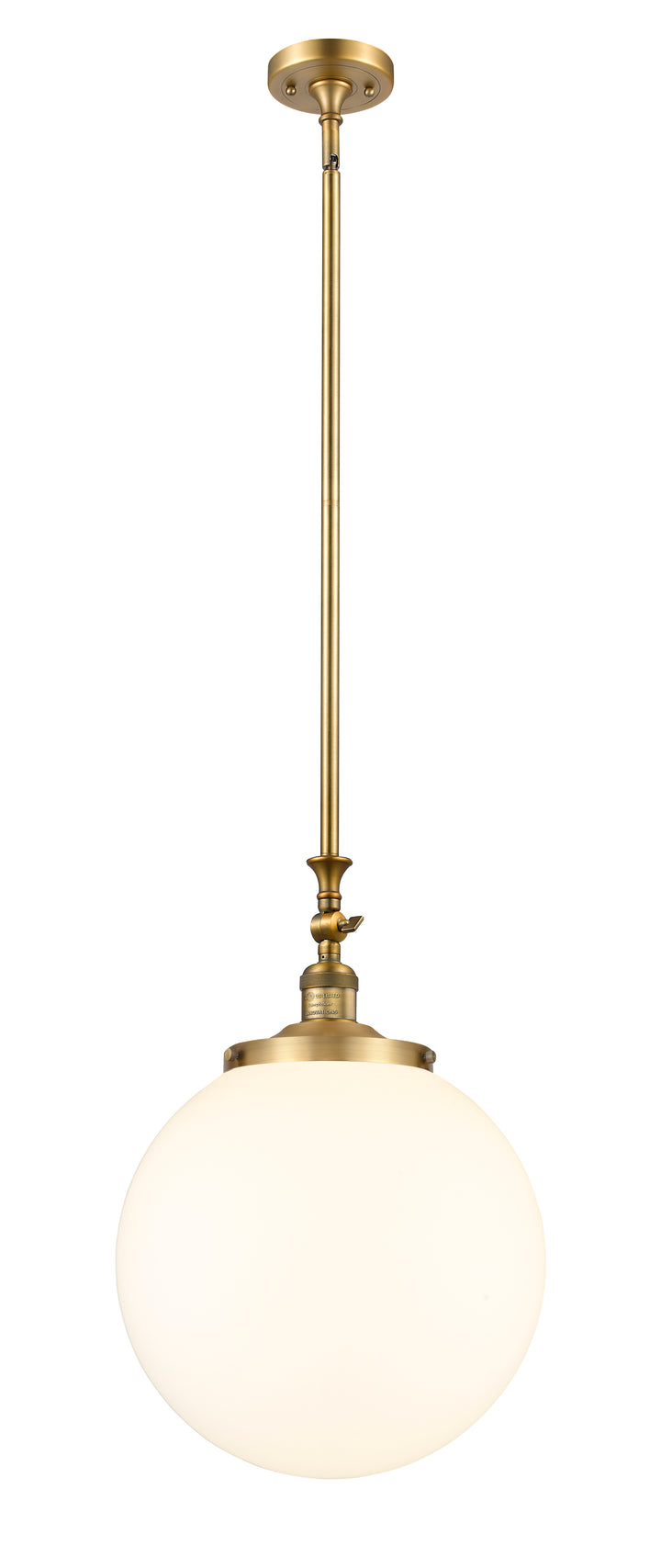 Innovations Lighting Beacon 14" Mini Pendant - Brushed Brass Mini-Pendants Innovations Lighting   